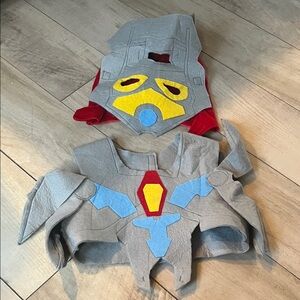 Superhero Robot Costume with Gray and Blue Details